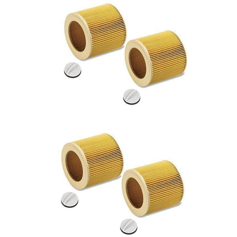 2 Cartucce Filtro Per K&auml;rcher A 2204, 2254, 2101, 64145520, F9, Gialle, Nuove