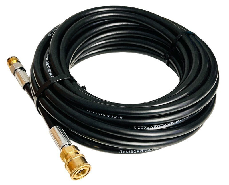30m Rohrreinigungsschlauch 1/4" Schnellkupplung für Kärcher Kränzle etc. + Düsen