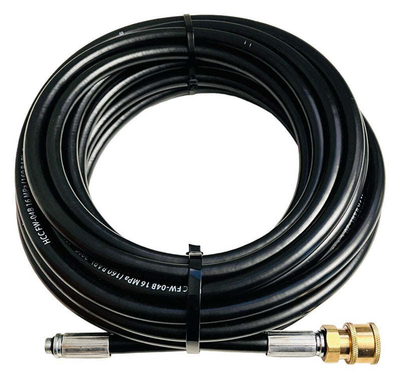 30m Rohrreinigungsschlauch 1/4" Schnellkupplung für Kärcher Kränzle etc. + Düsen