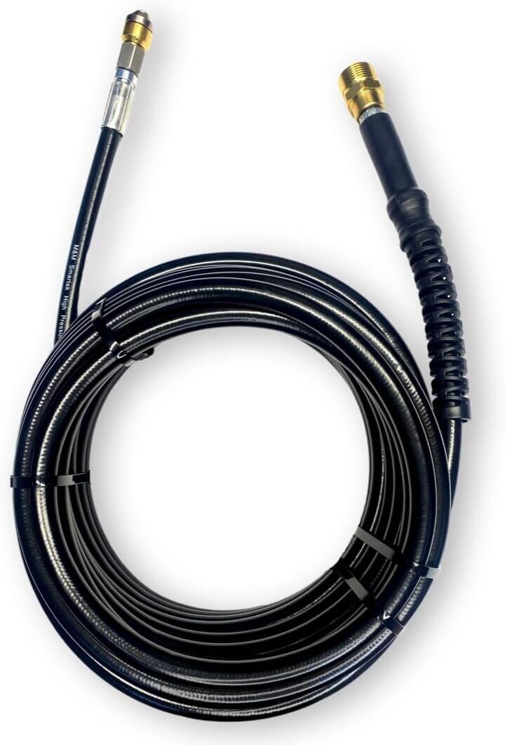 Pipe cleaning hose for Kränzle DN10 easily remove blockages + 2 nozzles 