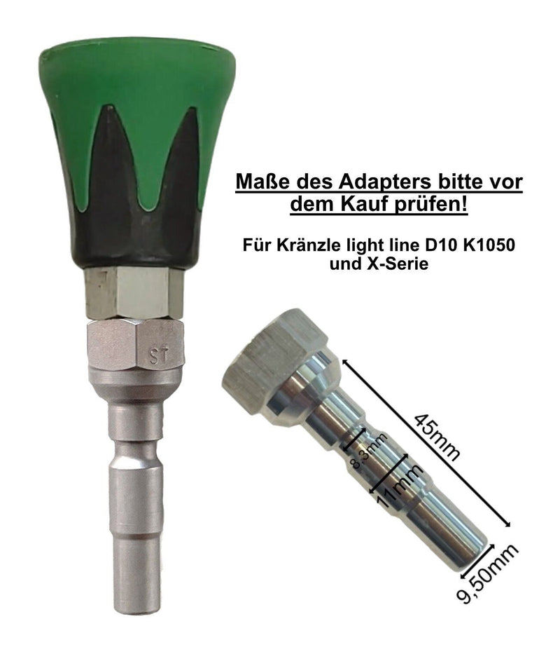 Hochdruck Düse + Schutz für Kränzle light D10 K1050 & X-Serie Schnellkupplung