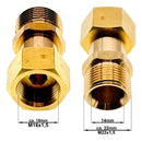 Adapter Gewinde M18 x1,5 IG auf M22 x1,5 AG Hochdruck Verbinder Nippel Zubehör - adapter-gewinde-m18-x1-5-ig-auf-m22-x1-5-ag-hochdruck-verbinder-nippel-zubehor von M&M Smartek®