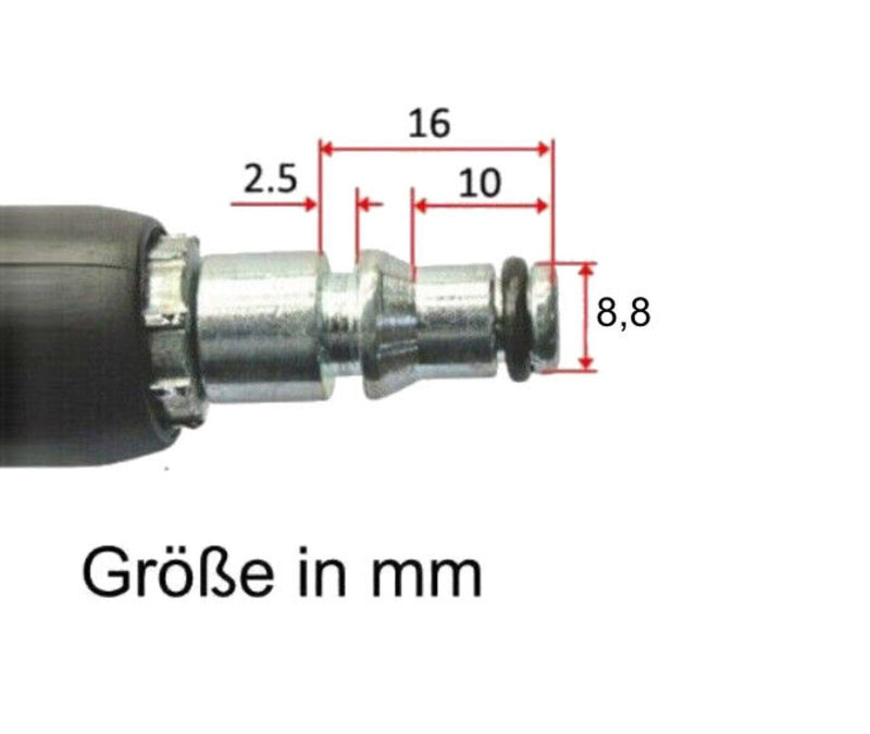 10m Hochdruckschlauch für Black & Decker HD-Reiniger Quick Connect + Adapter M22