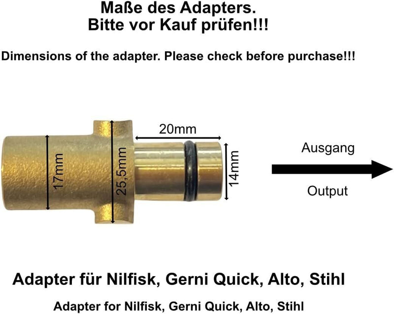 Rohrreinigungsschlauch für Nilfisk Alto Gerni Verstopfungen entfernen + 2 Düsen
