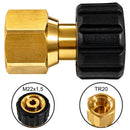 TR20-Adapter auf M22 × 1,5 Innengewinde mit schwarzer Überwurfmutter