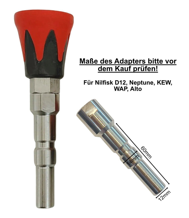 High pressure nozzle + protection for Nilfisk Neptune D12 quick coupling WAP Alto KEW 