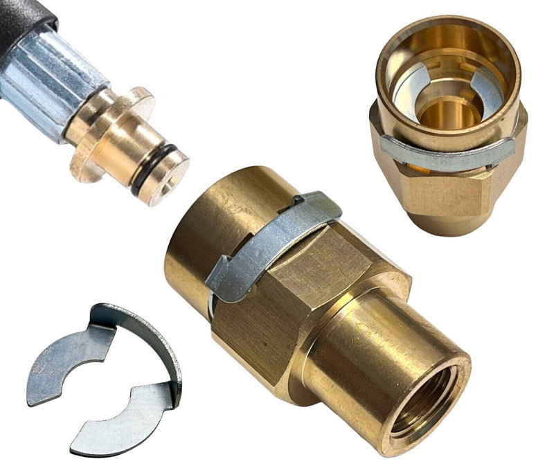 Hochdruck Schlauchadapter für Kärcher 10mm Stecknippel mit Clip auf Parkside
