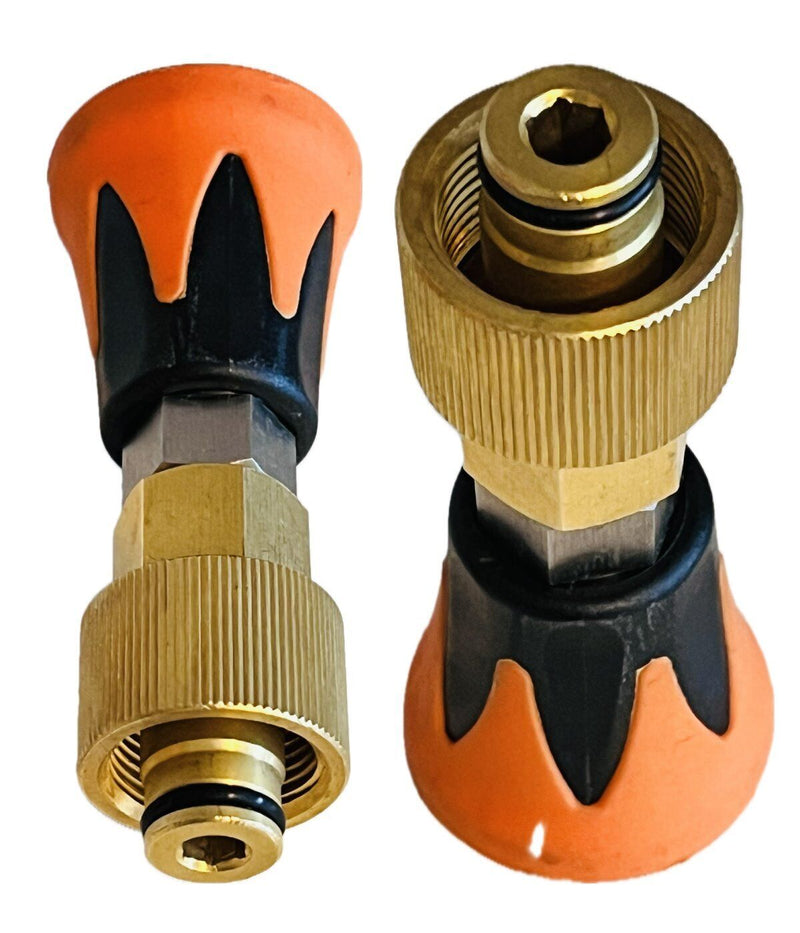 High pressure nozzle + protection for Kärcher Kränzle with TR22 IG like EasyLock adapter 