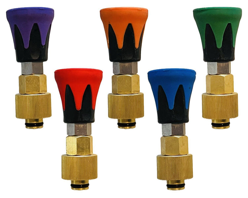 High pressure nozzle + protection for Kärcher Kränzle with TR22 IG like EasyLock adapter 