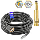Rohrreinigungsschlauch mit Quick-Connect-Adapter und auswählbaren Reinigungsdüsen