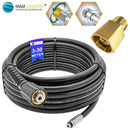 Rohrreinigungsschlauch mit Easy-Lock-TR22-Adapter und auswählbaren Düsen