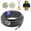 50m Rohrreinigungsschlauch 200bar 5-teilig für Kärcher Kränzle HD HDS inkl. Kupplung + 3x Düse - 50-m-rohrreinigungsschlauch-set-professional-5-teilig-fur-karcher-kranzle-hd-hds von M&M Smartek®