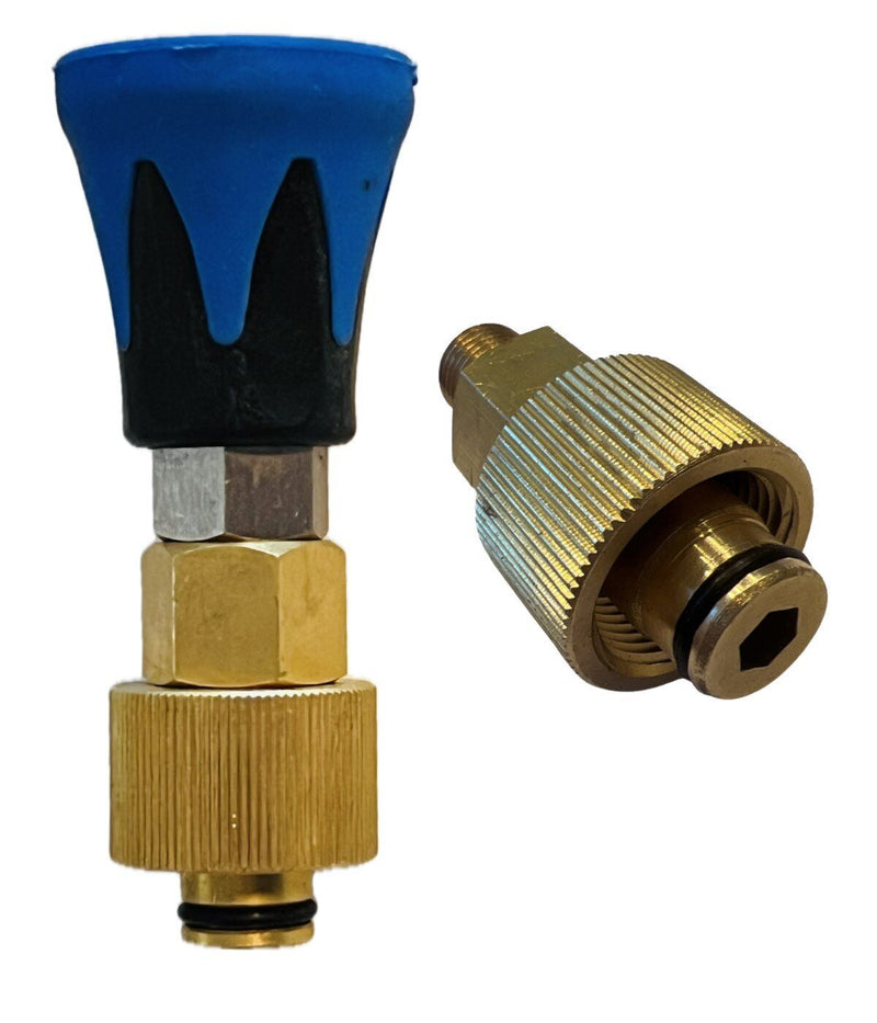 High pressure nozzle + protection for Kärcher Kränzle with TR22 IG like EasyLock adapter 