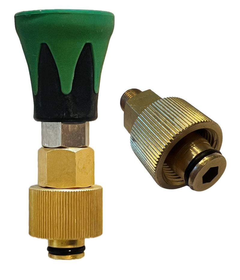 High pressure nozzle + protection for Kärcher Kränzle with TR22 IG like EasyLock adapter 