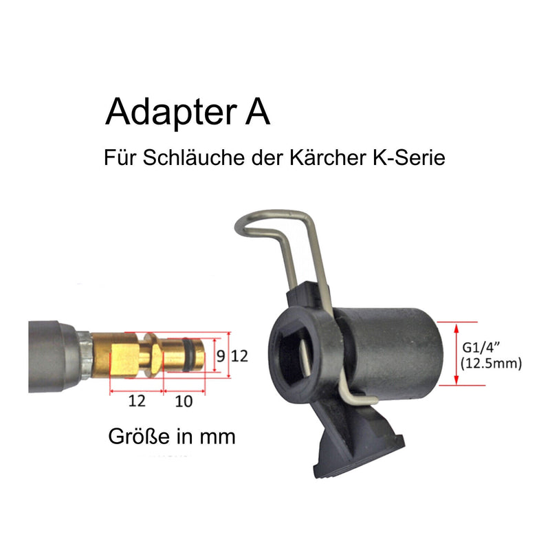 Schlauchverbinder Adapter für Kärcher Bosch Nifisk Parkside Black & Decker etc.