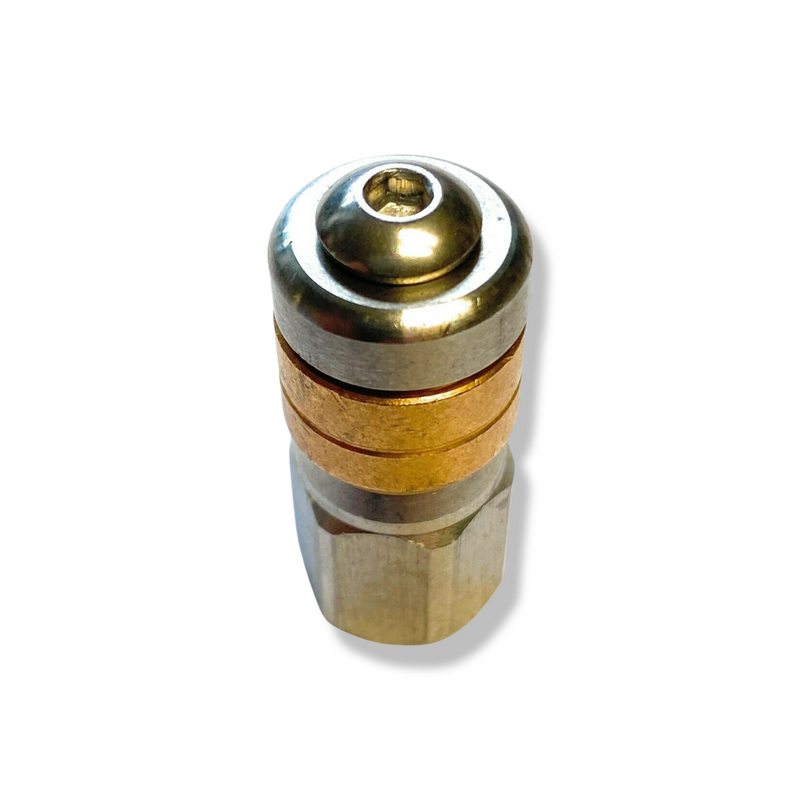 Rotierende Rohrreinigungsdüse 1/4" IG für Kärcher WAP Alto Kränzle Nilfisk etc.