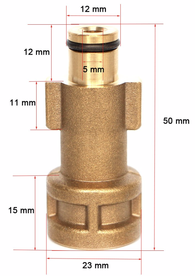 Adapter Bajonett für Kärcher Bosch Parkside Nilfisk Black&Decker 1/4" - M22 AG