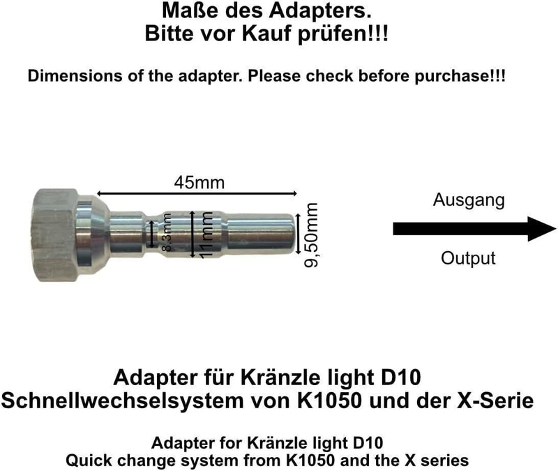 Hochdruckreiniger Adapter 1/4" Schnellkupplung Buchse Female Hochdruck Zubehör