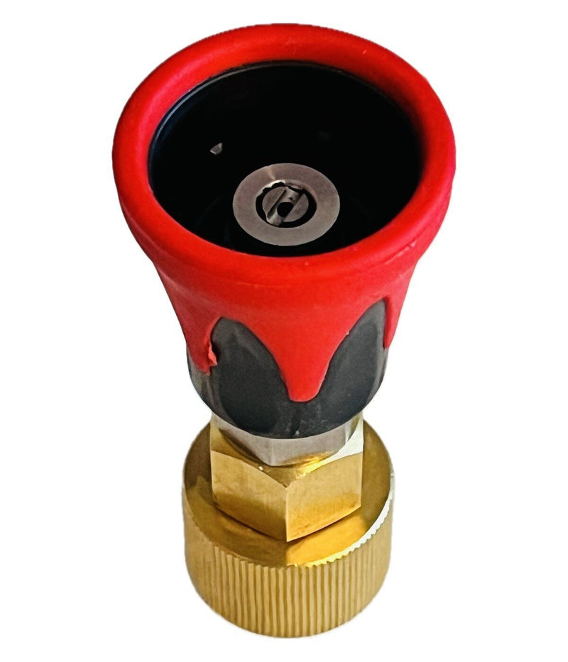 High pressure nozzle + protection for Kärcher Kränzle with TR22 IG like EasyLock adapter 