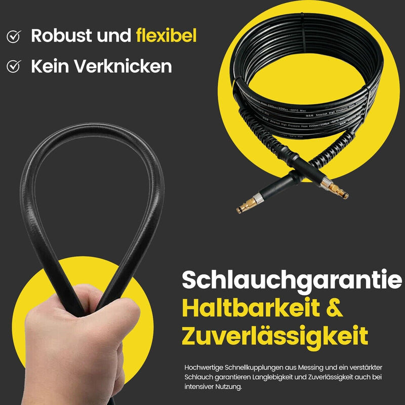 10m Hochdruckschlauch Quick Connect für Kärcher K2 - K7 2.641-721.0 200 bar 60°C