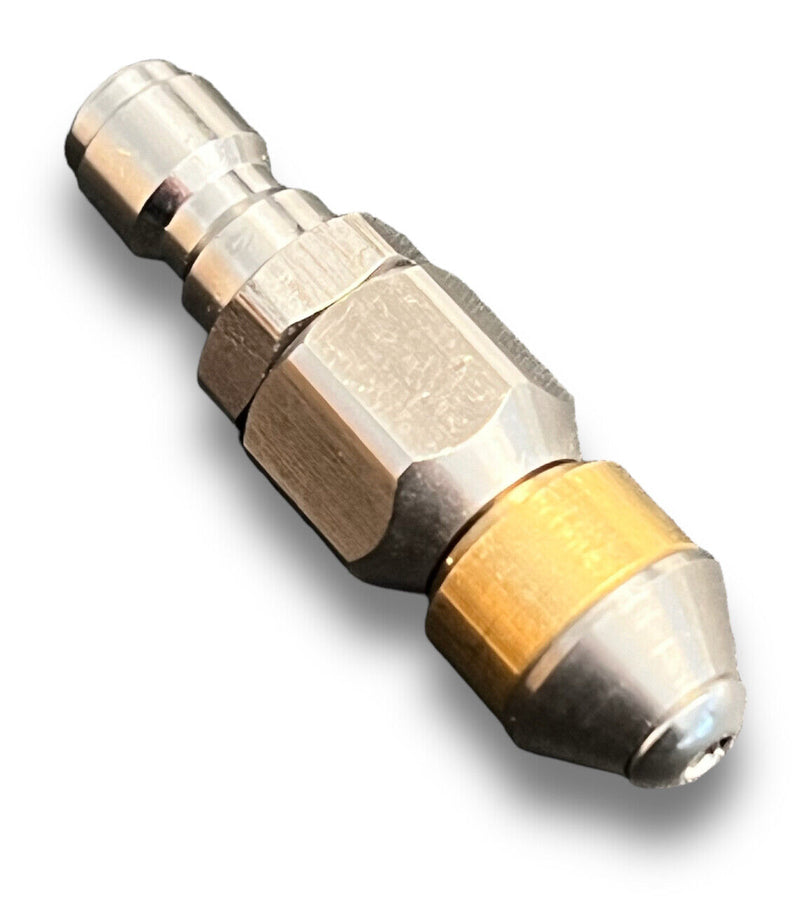 Pipe cleaning nozzle rotating / rigid 1/4" IG for Kärcher Nilfisk quick coupling 