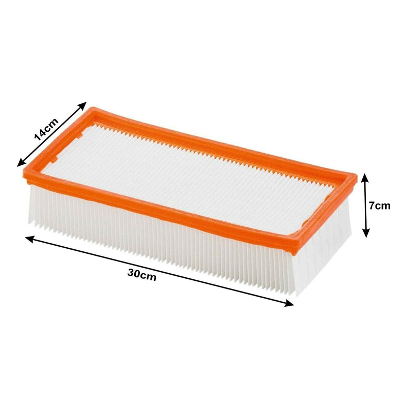 1 - 10x Flachfaltenfilter für Kärcher NT65/2 6.904-283.0 Flachfalten Filter M&M Smartek