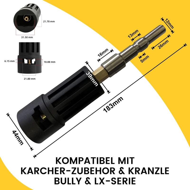 M&M Smartek Adapter Bajonett Kärcher IG auf Nilfisk, Kränzle Lavor, Parkside