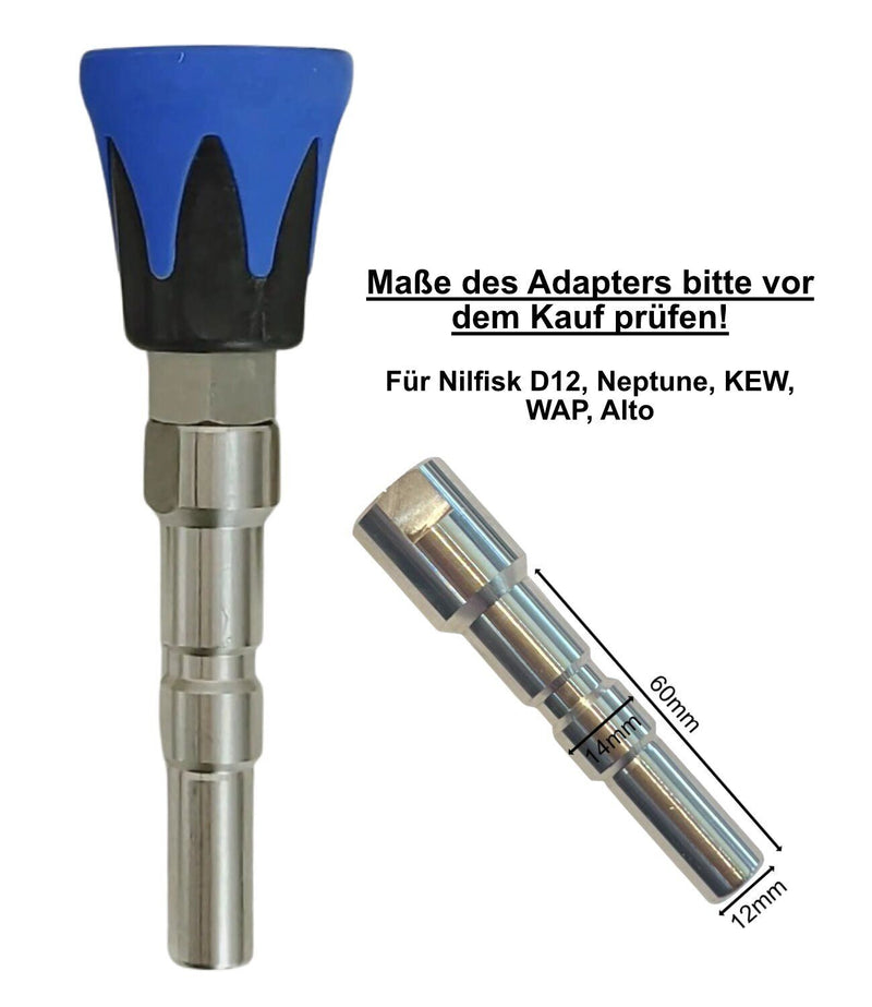 High pressure nozzle + protection for Nilfisk Neptune D12 quick coupling WAP Alto KEW 