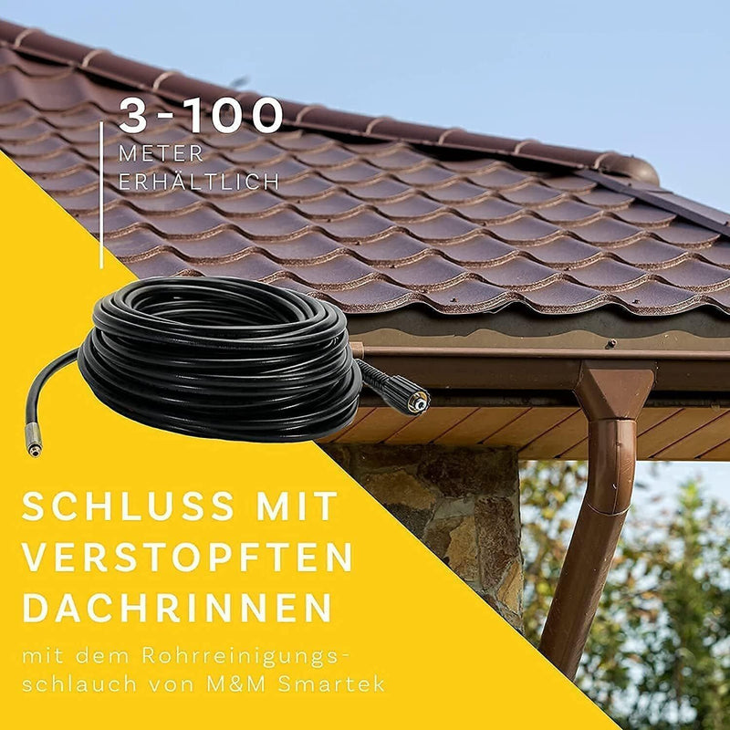 Rohrreinigungsschlauch für Kärcher Kränzle NILFISK ALTO WAP HD HDS (9-Teilig)