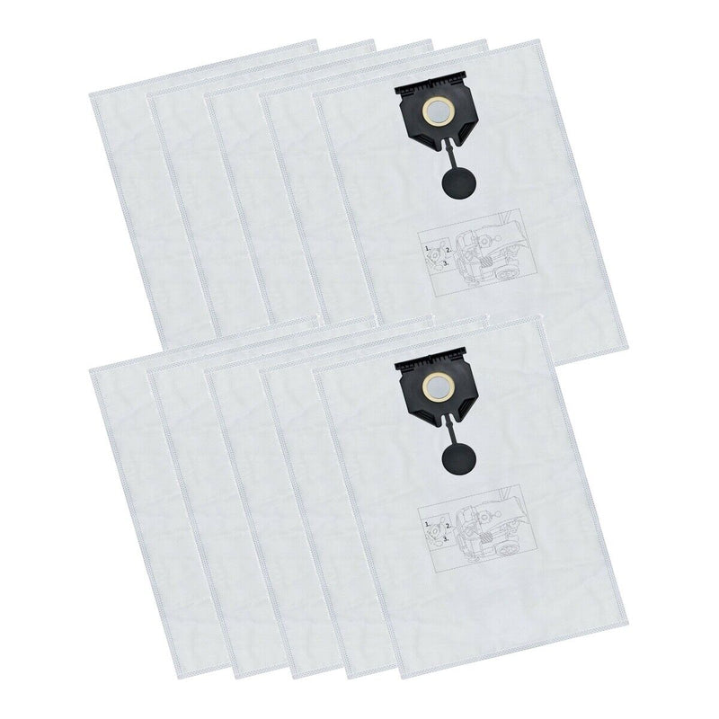 10x Vlies Staubsaugerbeutel für Kärcher wie 2.889-154.0 Kärcher NT 30/1 30 L 30L Vlies