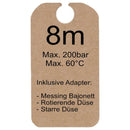 8m Rohrreinigungsschlauch + Bajonett + 2 Düsen für Hochdruckreiniger u.a Kärcher - 8m-rohrreinigungsschlauch-bajonett-2-dusen-fur-hochdruckreiniger-u-a-karcher von M&M Smartek®