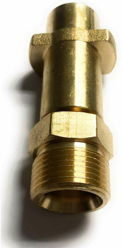 Bajonett Adapter M22 x 1.5 AG Messing für Kärcher K2 bis K7 Home & Garden