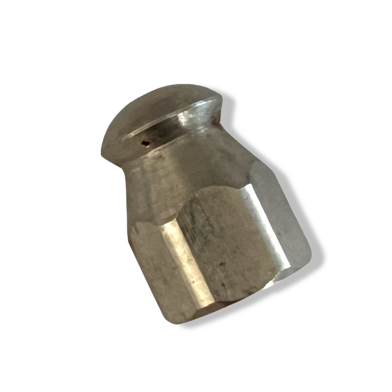 Pipe cleaning nozzle SET 2 pieces 1/4" rotating &amp; rigid for pipe cleaning hose