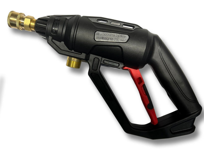 High pressure gun for Kärcher etc. &amp; 6 in 1 nozzle quick coupling click adapter