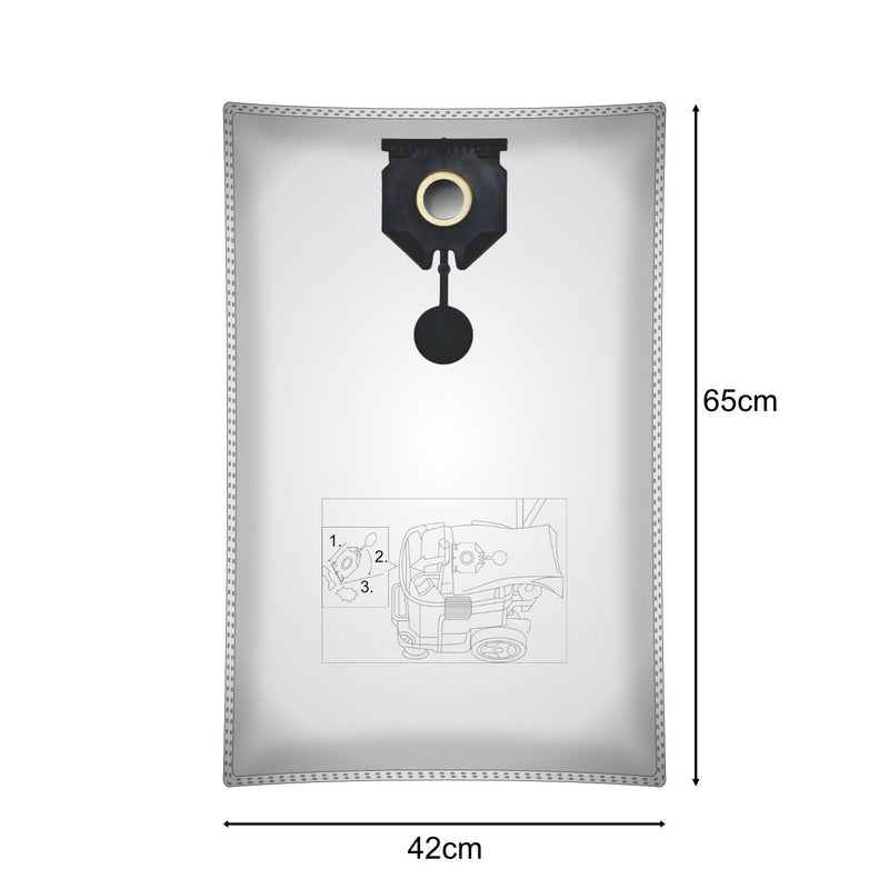 1 filter &amp; 5 vacuum cleaner bags suitable for Kärcher such as 2.889-154.0 NT 30/1 30L