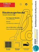 5 Staubsaugerbeutel für Kärcher T 9/1 10/1 12/1 6.904-315.0 Beutel Filtertüten - 5-staubsaugerbeutel-fur-karcher-t-9-1-10-1-12-1-6-904-315-0-beutel-filtertuten von M&M Smartek®