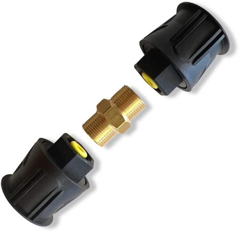 Adapter SET Schlauchverlängerung für Parkside zu Kärcher Click Connect System