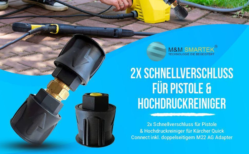2x quick release for high pressure cleaner &amp; for gun Kärcher Quick Connect