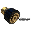 Hochdruckreiniger Anschluss M22 auf M15 Gewinde IG Schlauchverbindungsteil - hochdruckreiniger-anschluss-m22-auf-m15-gewinde-ig-schlauchverbindungsteil von M&M Smartek®