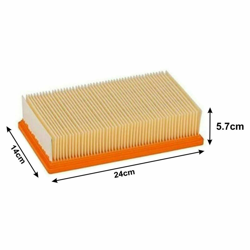 2x flat filters for Kärcher NT 35/1 45/1 55/1 TACT Te M + Ap + BS like 6.904-367.0