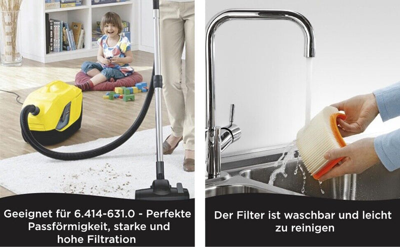 1x Motor-Schutz-Filter passend für Kärcher wie 6.414-631.0 DS5200 DS5500 DS5600
