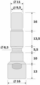 Stecknippel Adapter Stecknippel Kränzle Nilfisk Profi auf M22 IG Kärcher - stecknippel-adapter-stecknippel-kranzle-nilfisk-profi-auf-m22-ig-karcher von M&M Smartek®