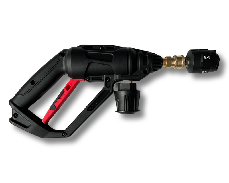 High pressure gun for Kärcher etc. &amp; 6 in 1 nozzle quick coupling click adapter
