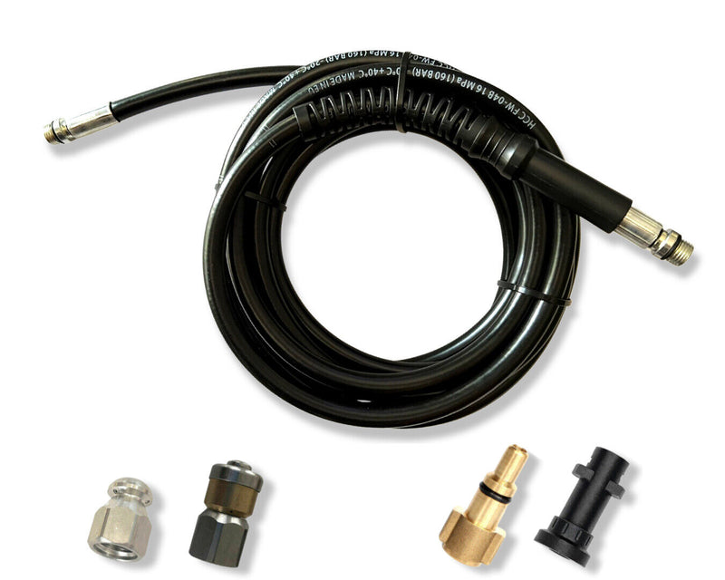 Pipe cleaning hose sewer rat for Kärcher K2 - K7 &amp; LAVOR including nozzles 5m