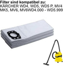 5x PREMIUM Staubsaugerbeutel wie 2.863-006.0 für Kärcher WD5 WD6 MV Staubsauger - 5x-premium-staubsaugerbeutel-wie-2-863-006-0-fur-karcher-wd5-wd6-mv-staubsauger von M&M Smartek®