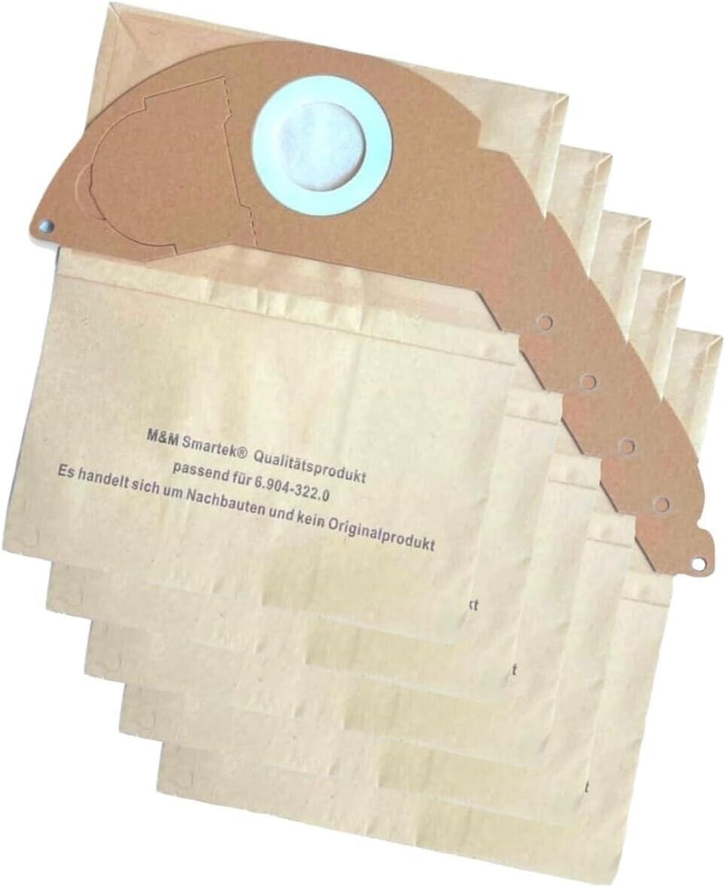 15x Staubsaugerbeutel für Kärcher wie 6.904-322.0 kompatibel MV2 WD2 A2003 A2004