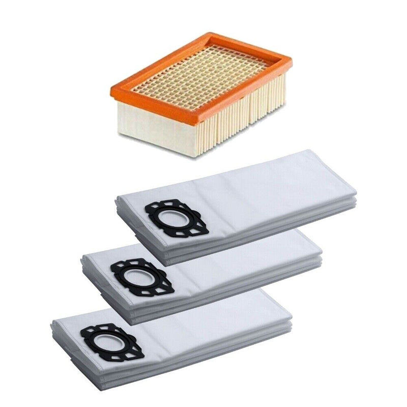10x Staubsaugerfilter & 1x Filter für Kärcher 2.863-006.0 für MV4 WD6 WD5 WD4