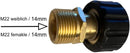 Hochdruckreiniger Anschluss M22 auf M15 Gewinde IG Schlauchverbindungsteil - hochdruckreiniger-anschluss-m22-auf-m15-gewinde-ig-schlauchverbindungsteil von M&M Smartek®