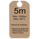 5m Rohrreinigungsschlauch für Kärcher + Bajonett + 2 Düsen Hochdruckreiniger - 5m-rohrreinigungsschlauch-fur-karcher-bajonett-2-dusen-hochdruckreiniger von M&M Smartek®