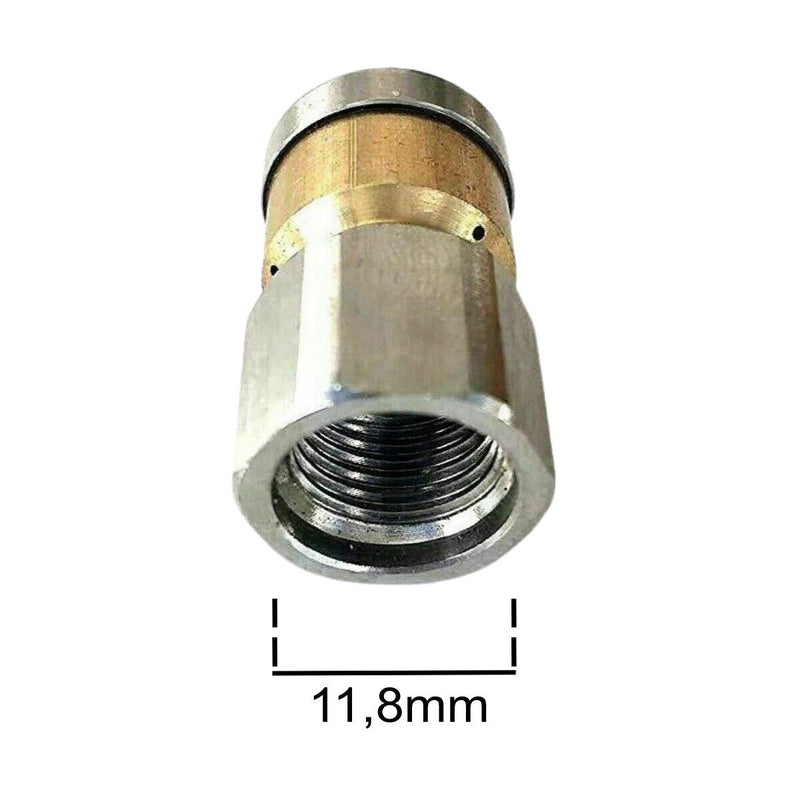 SET pipe cleaning nozzles 2 pieces rotating 1/4" for pipe cleaning hose